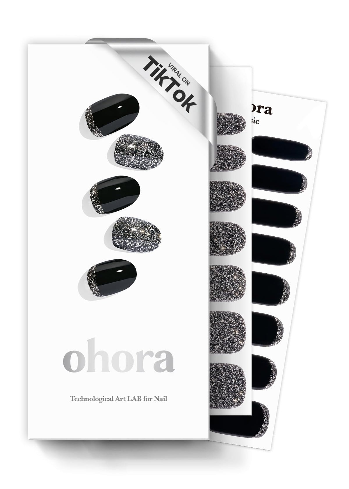 Ohora N Party Night destello brillante en uñas para acabado elegante.