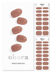 ohora N Bare Brick: bandas semi-curadas para uñas con acabado profesional.