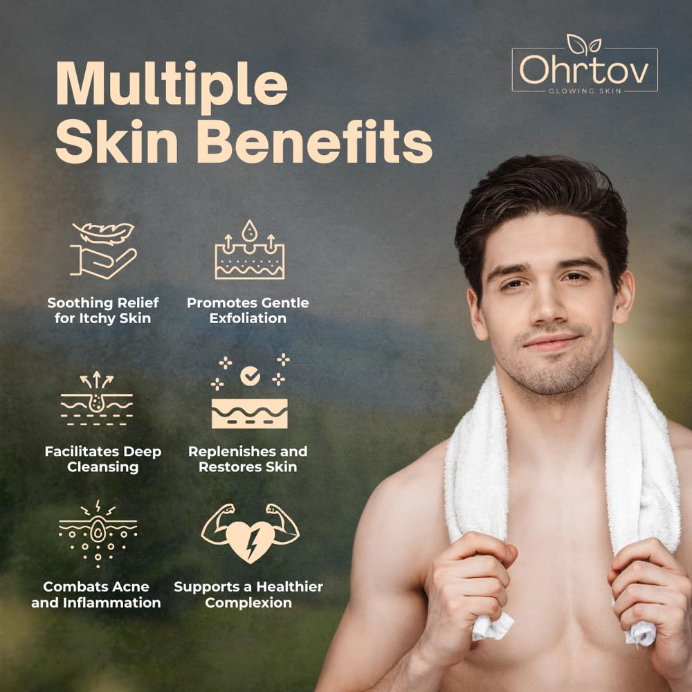 Ohrtov Jabón de alquitrán de pino con avena coloidal exfoliación suave