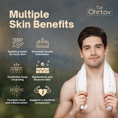Ohrtov Jabón de alquitrán de pino con avena coloidal exfoliación suave