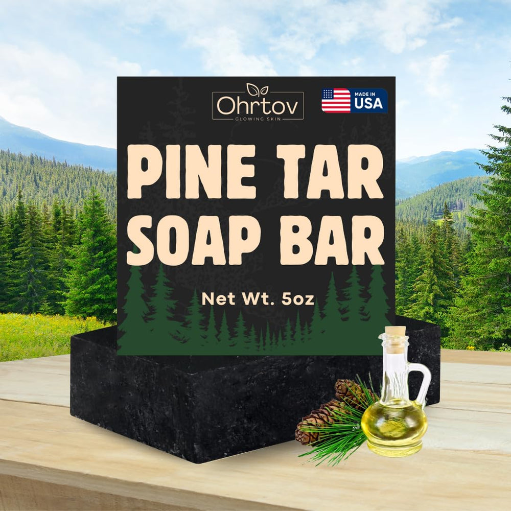 Ohrtov Jabón de alquitrán de pino textura cremosa aroma natural