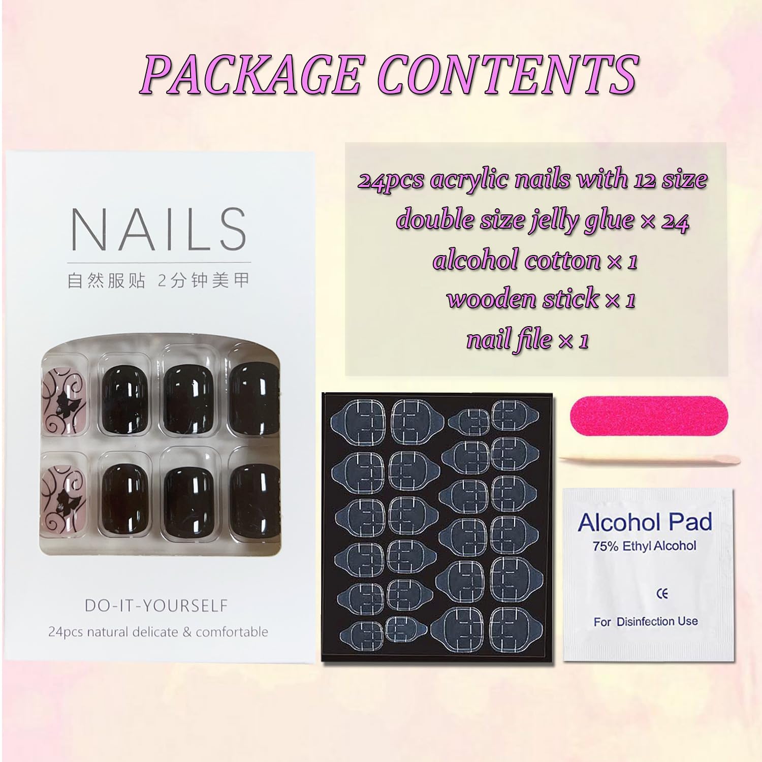 OHWODA lima mini para dar forma y pulir uñas postizas