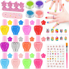 Oisacirg kit esmaltes niñas 21 piezas para diseños divertidos y seguros