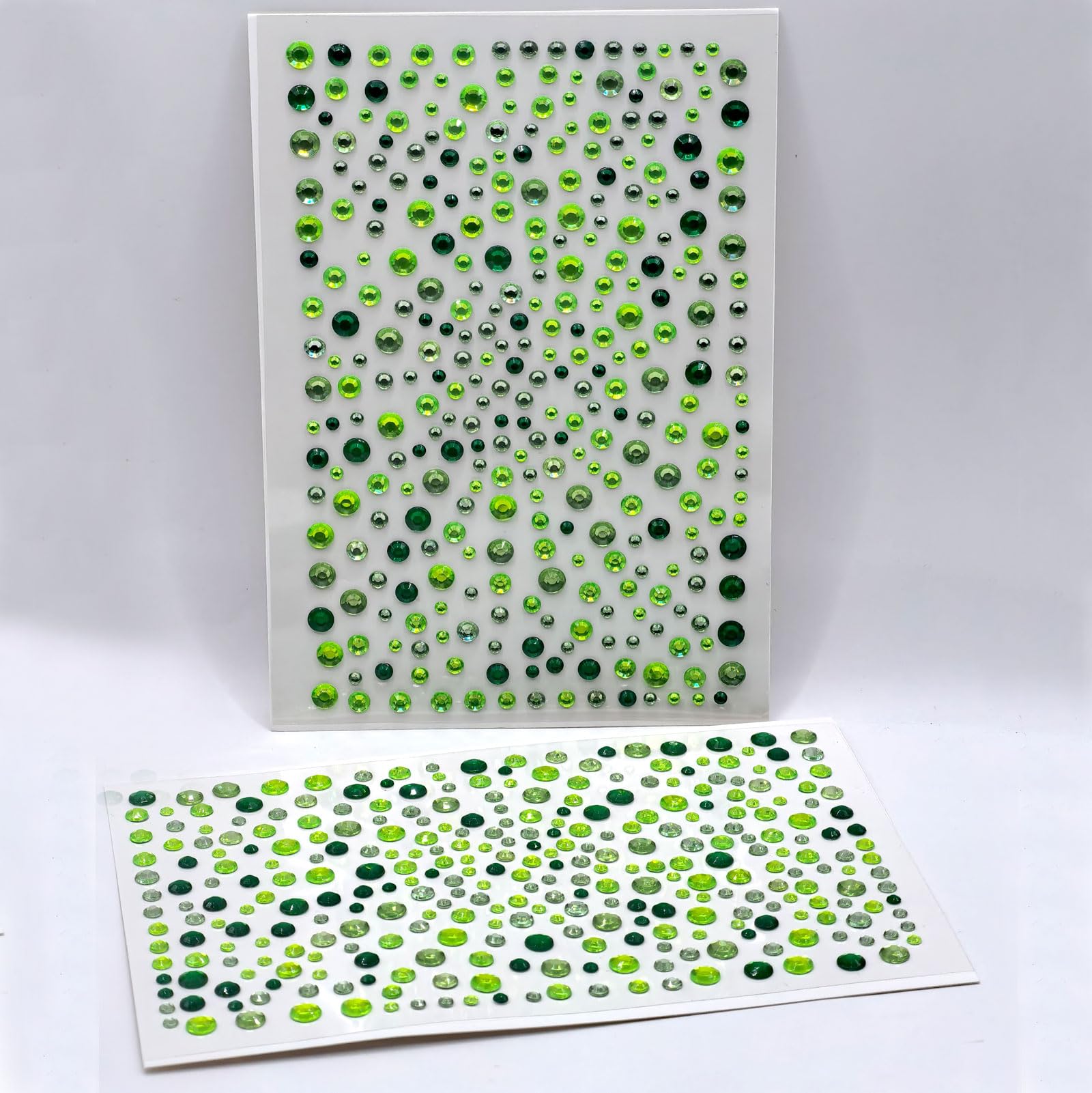 Destellos verdes OIUUBBII para manualidades, perfectos para proyectos caseros y decoraciones.