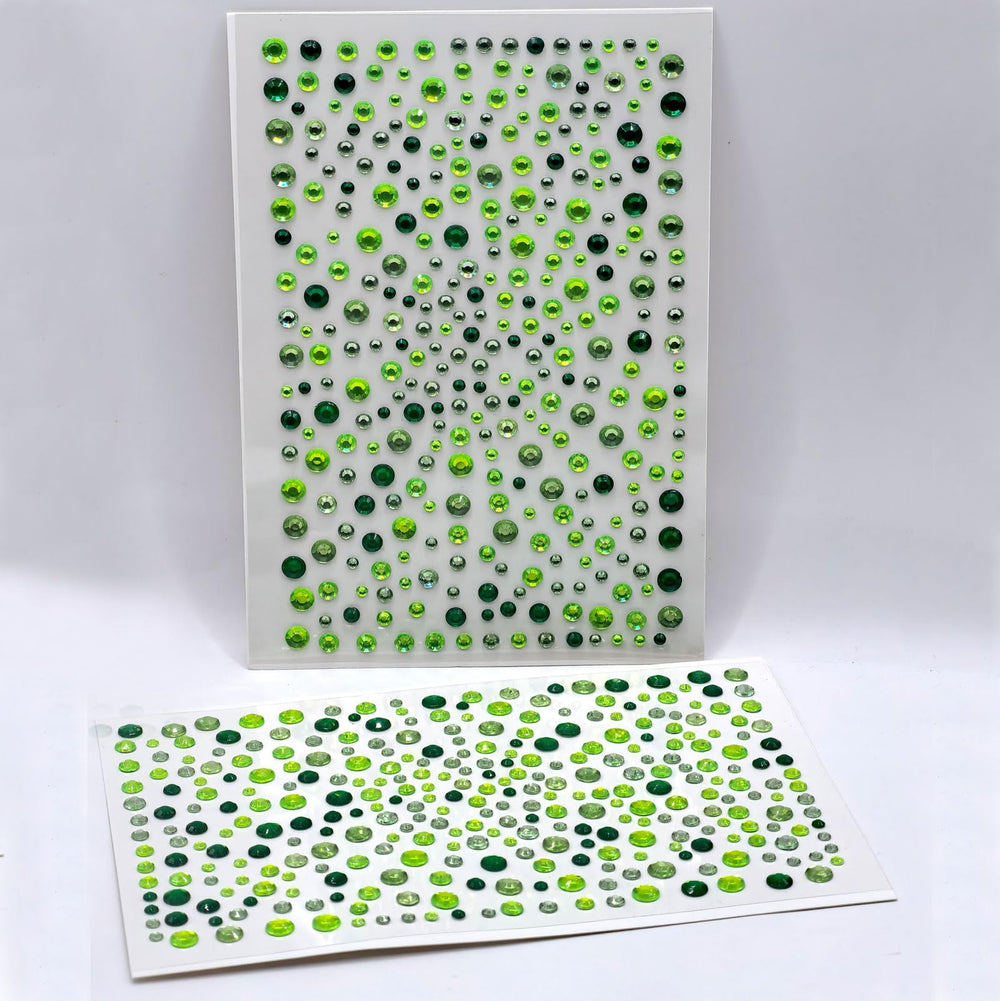 Destellos verdes OIUUBBII para manualidades, perfectos para proyectos caseros y decoraciones.