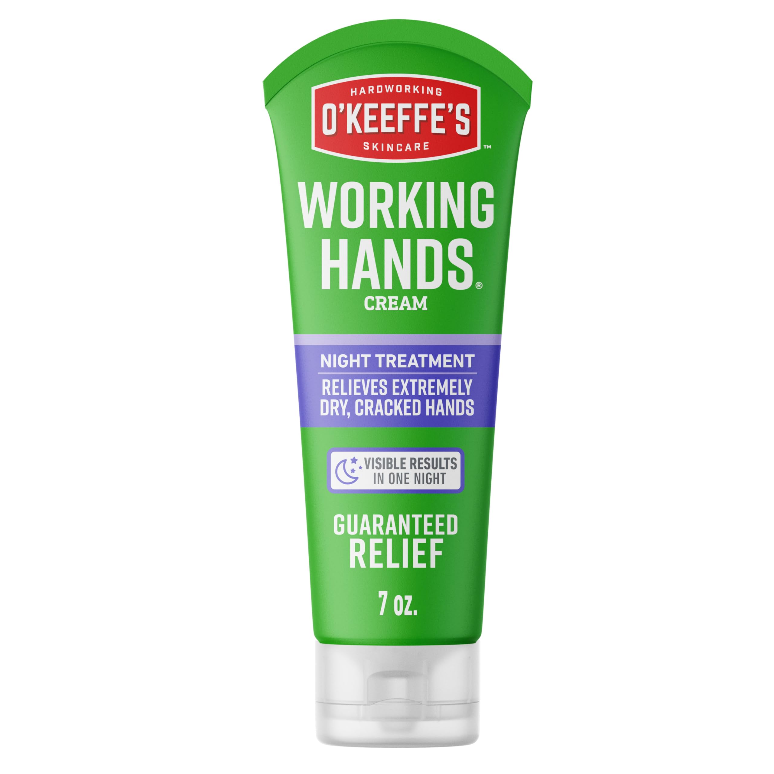 O'Keeffe's Manos tratamiento nocturno en tubo de 7 oz para hidratación profunda.