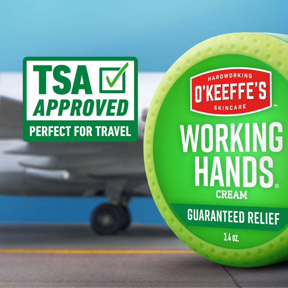 Protección de la piel con barrera de O'Keeffe's Working Hands en días fríos