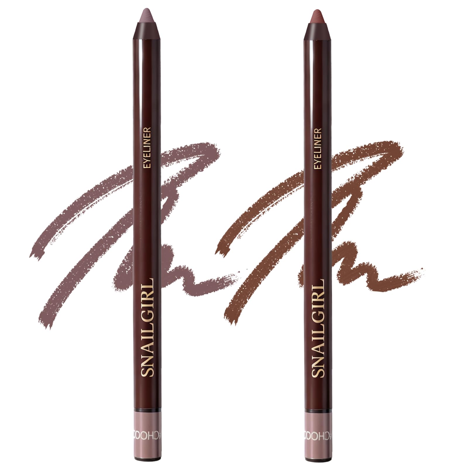 Okerker delineador gel ciruela chocolate, color intenso para mirada definida