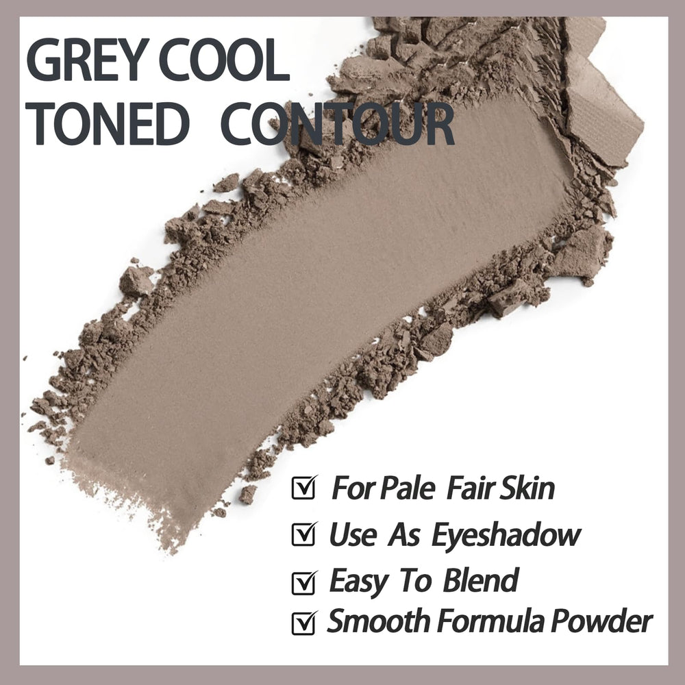 Okerker Polvo Contorno Taupe Gris Frío: acabado mate duradero.