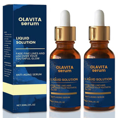 Olavita Serum botella con aplicador para hidratación diaria.