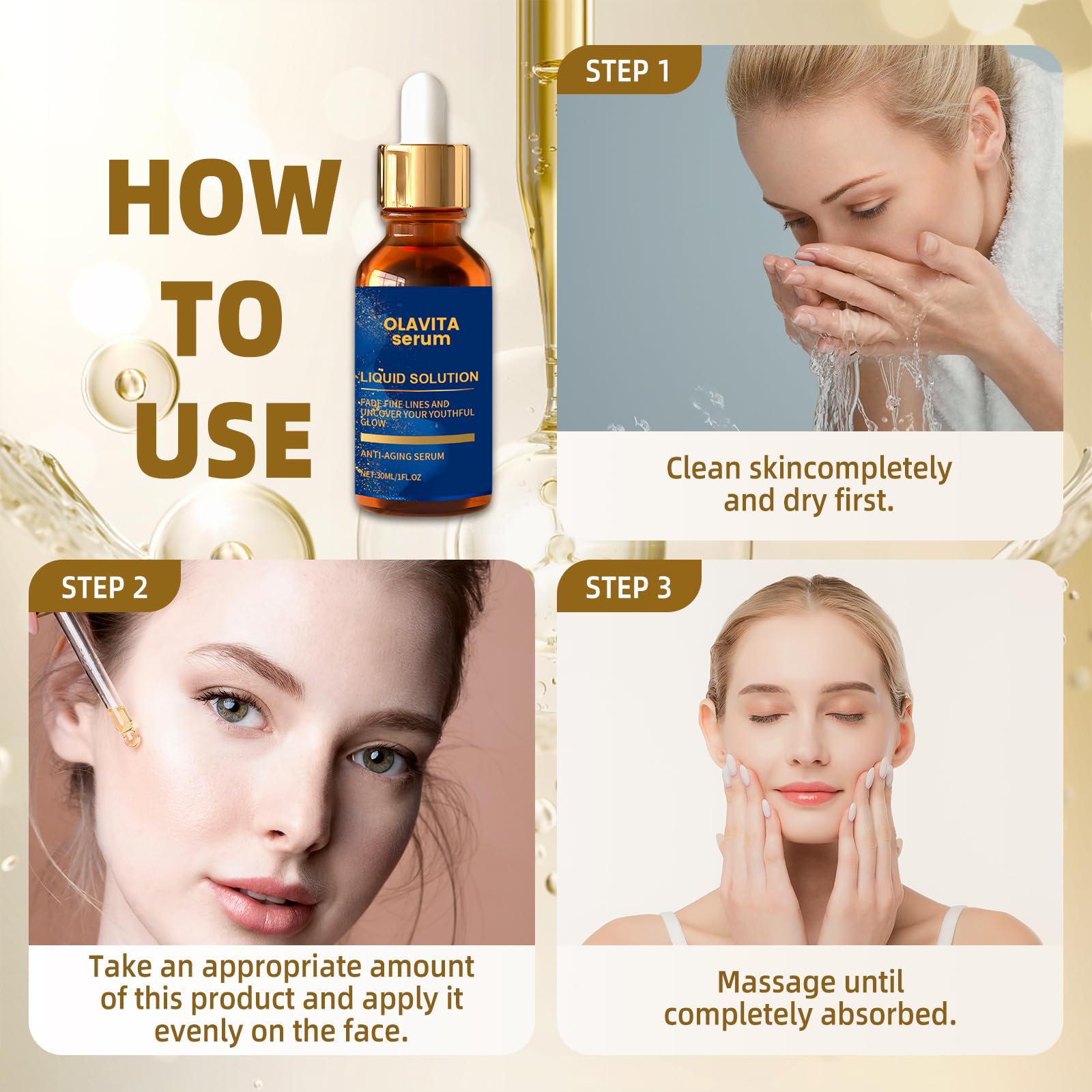Olavita Serum empaque doble, práctico para dos piezas.