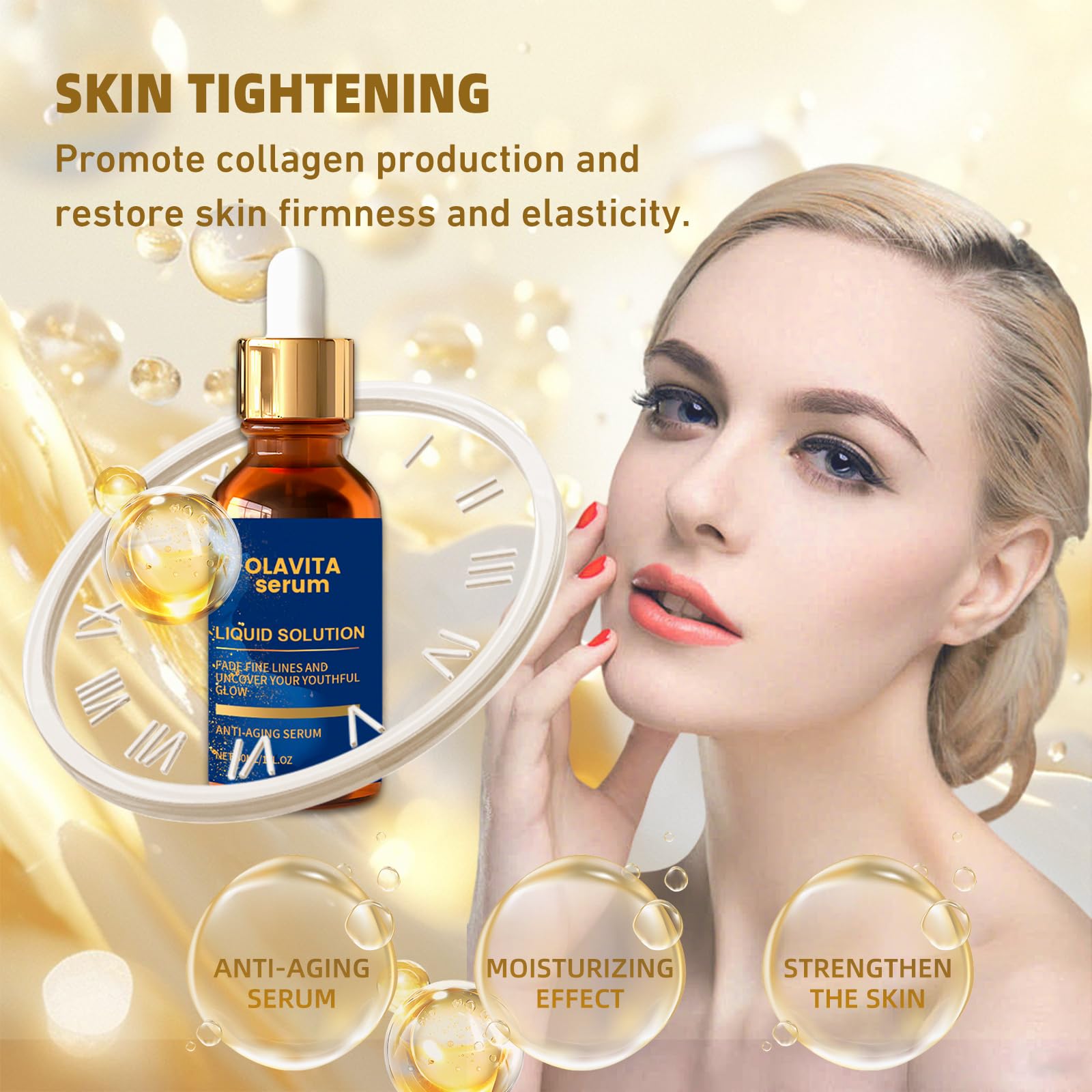 Olavita Serum textura ligera para absorción rápida y piel suave.
