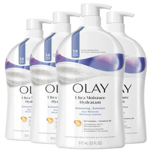 Olay exfoliante corporal con sal marina para piel suave y renovada
