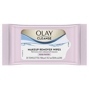 Olay Cleanse Agua de Rosas: empaque visible para viaje