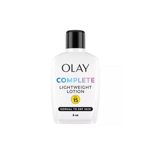 Olay Complete crema facial hidratante con SPF 15 para uso diario y protección solar.