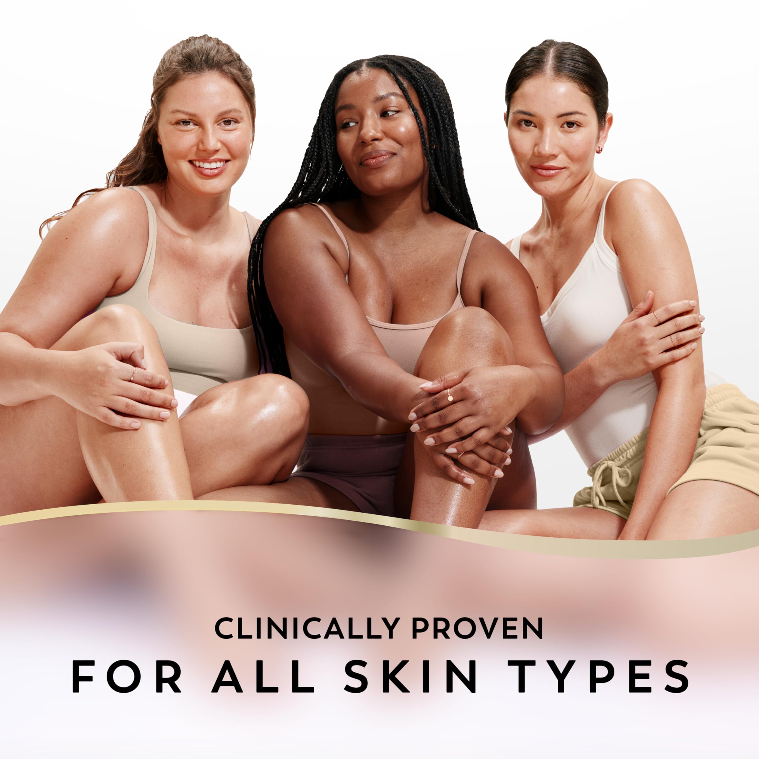 Olay crema corporal textura ligera, enfoque en absorción rápida y comodidad sin grasa.