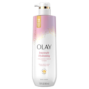 Olay, cuidado corporal para mujeres, frasco de 20oz con hidratación intensa.