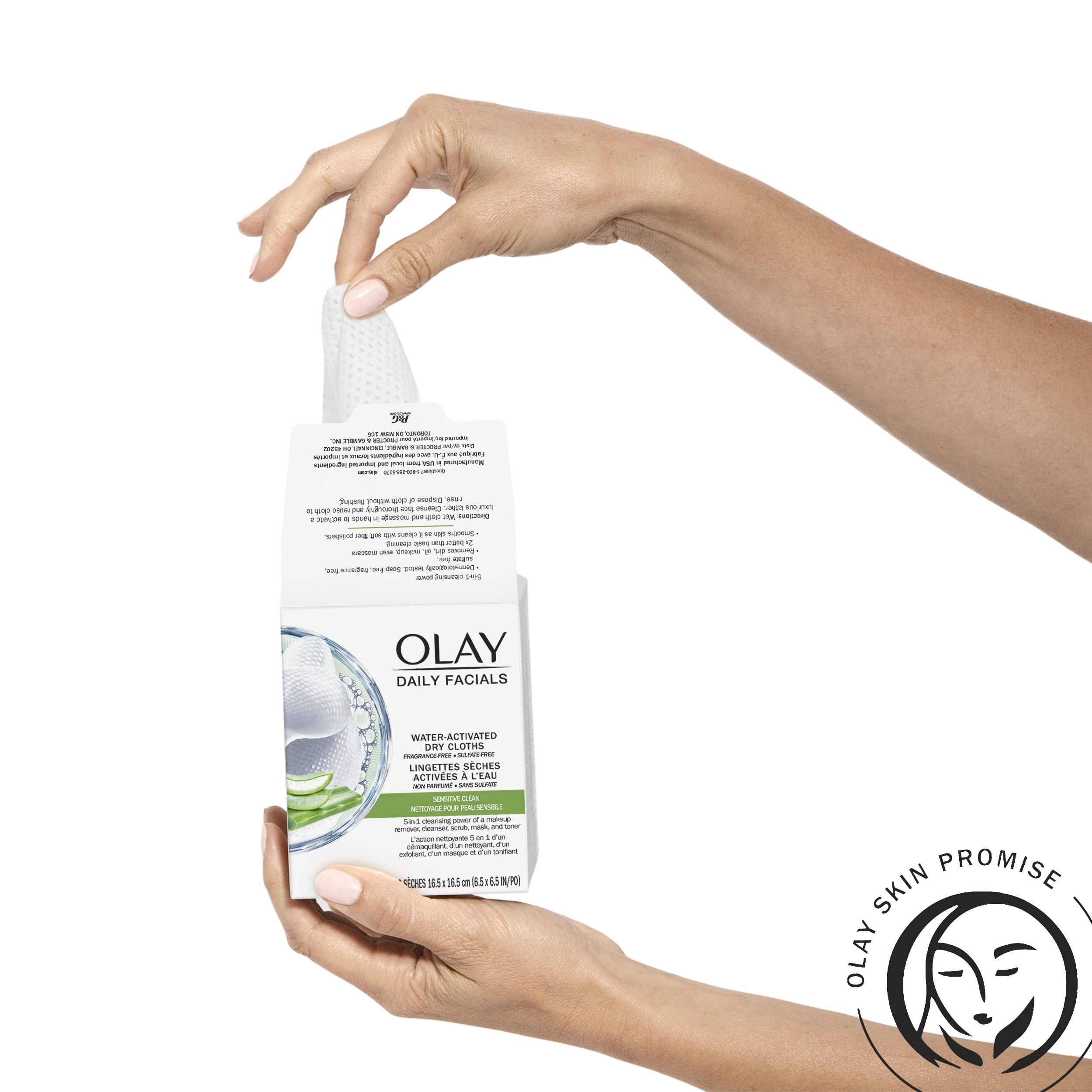 OLAY Daily Gentle Clean: probado por dermatólogos para mayor confianza.