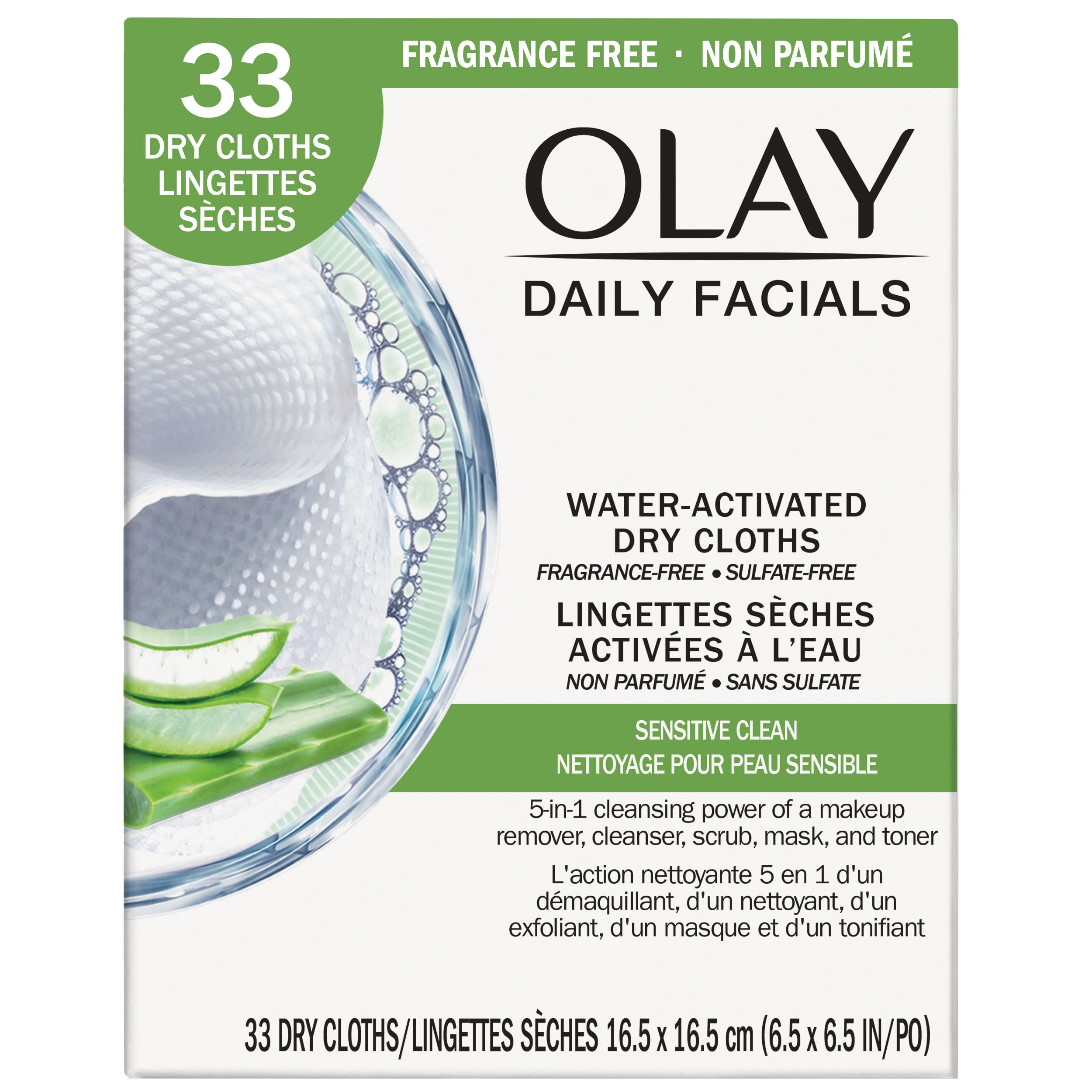 OLAY Daily Gentle Clean: paquete de dos unidades para limpieza diaria fácil.