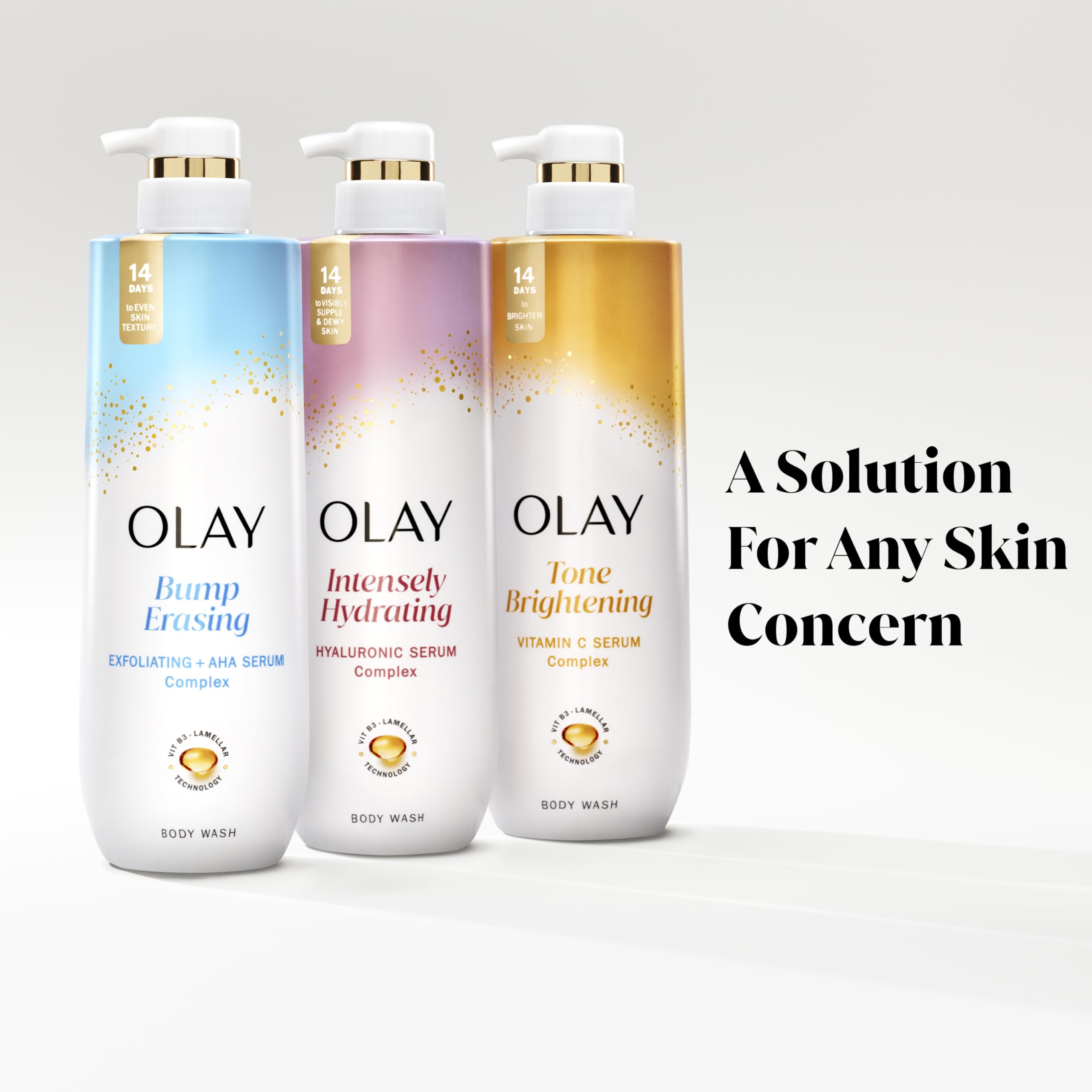 Fórmula de Olay libre de parabenos y ftalatos para la piel