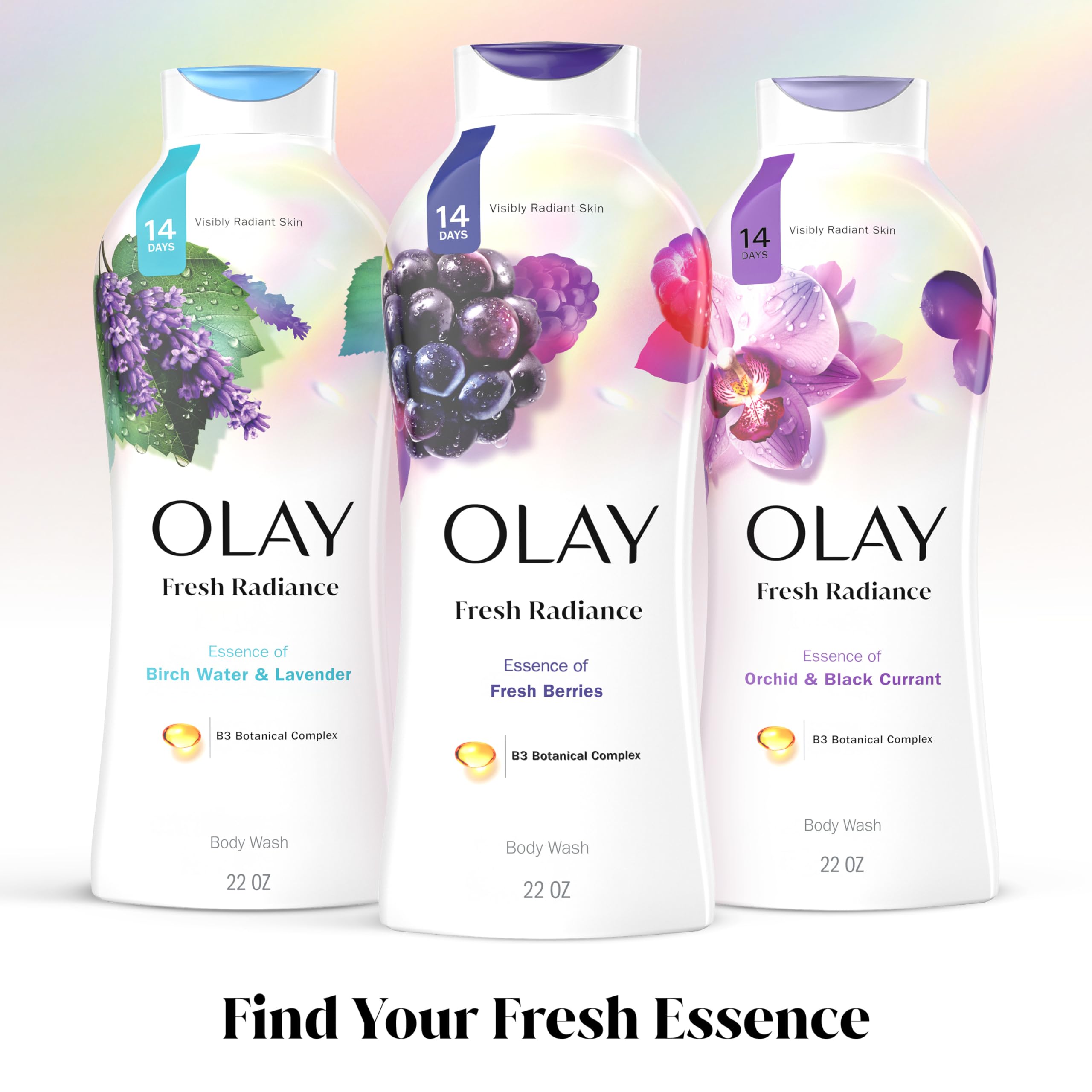 Olay Fresh Radiance limpieza diaria con sensación de frescura.