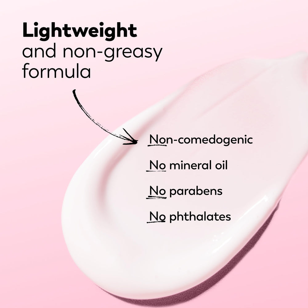 Olay hidratante facial fluido, probado dermatológicamente, cuidado respetuoso para la piel.