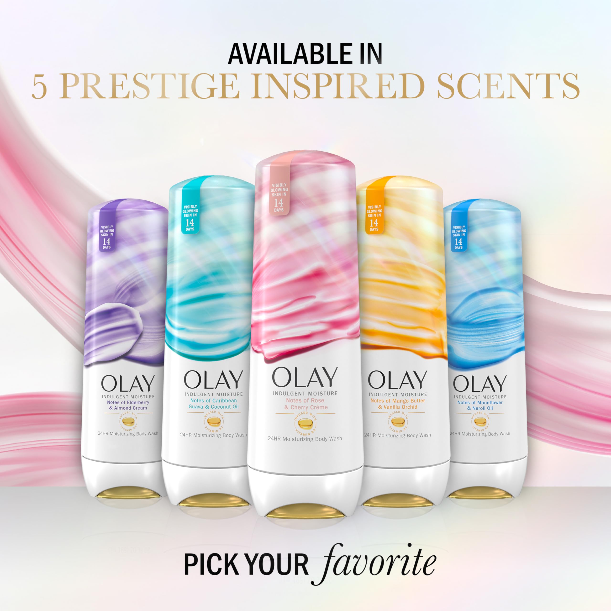 Olay Indulgent Moisture: piel hidratada y radiante después del baño.
