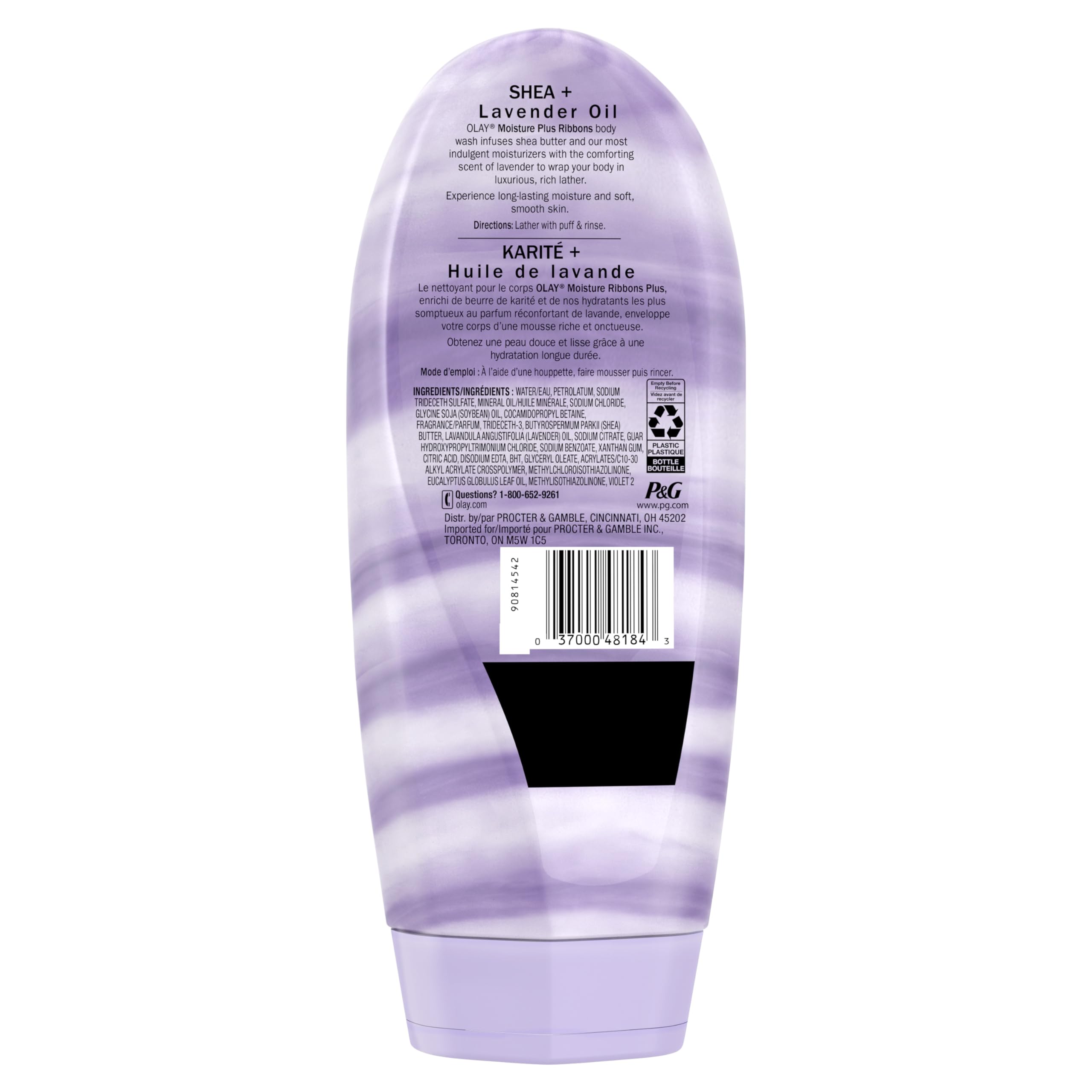 Olay manteca de karité, piel suave y nutrida tras la ducha.