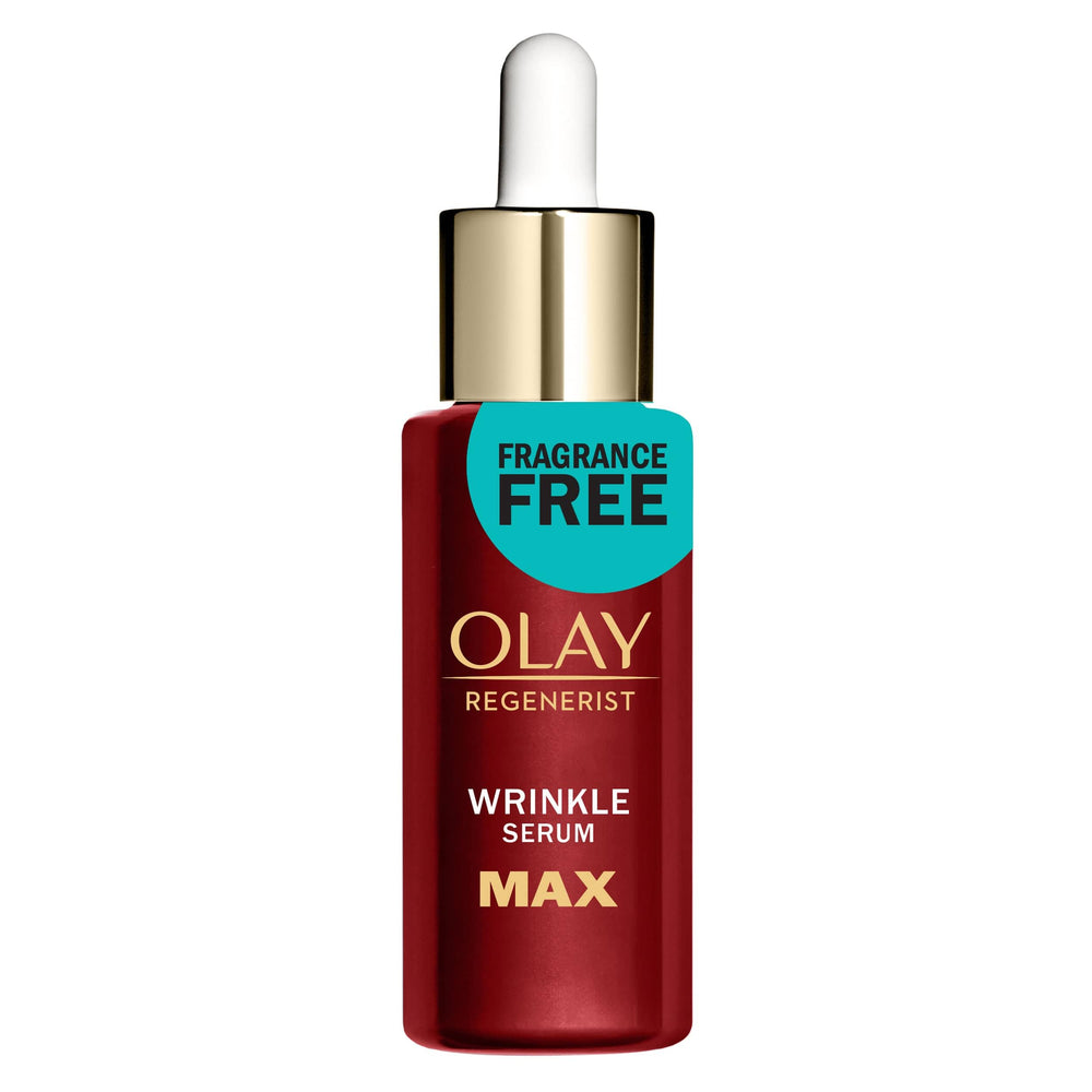 Aplicación rápida con Olay Niacinamide Sérum MAX para piel suave.
