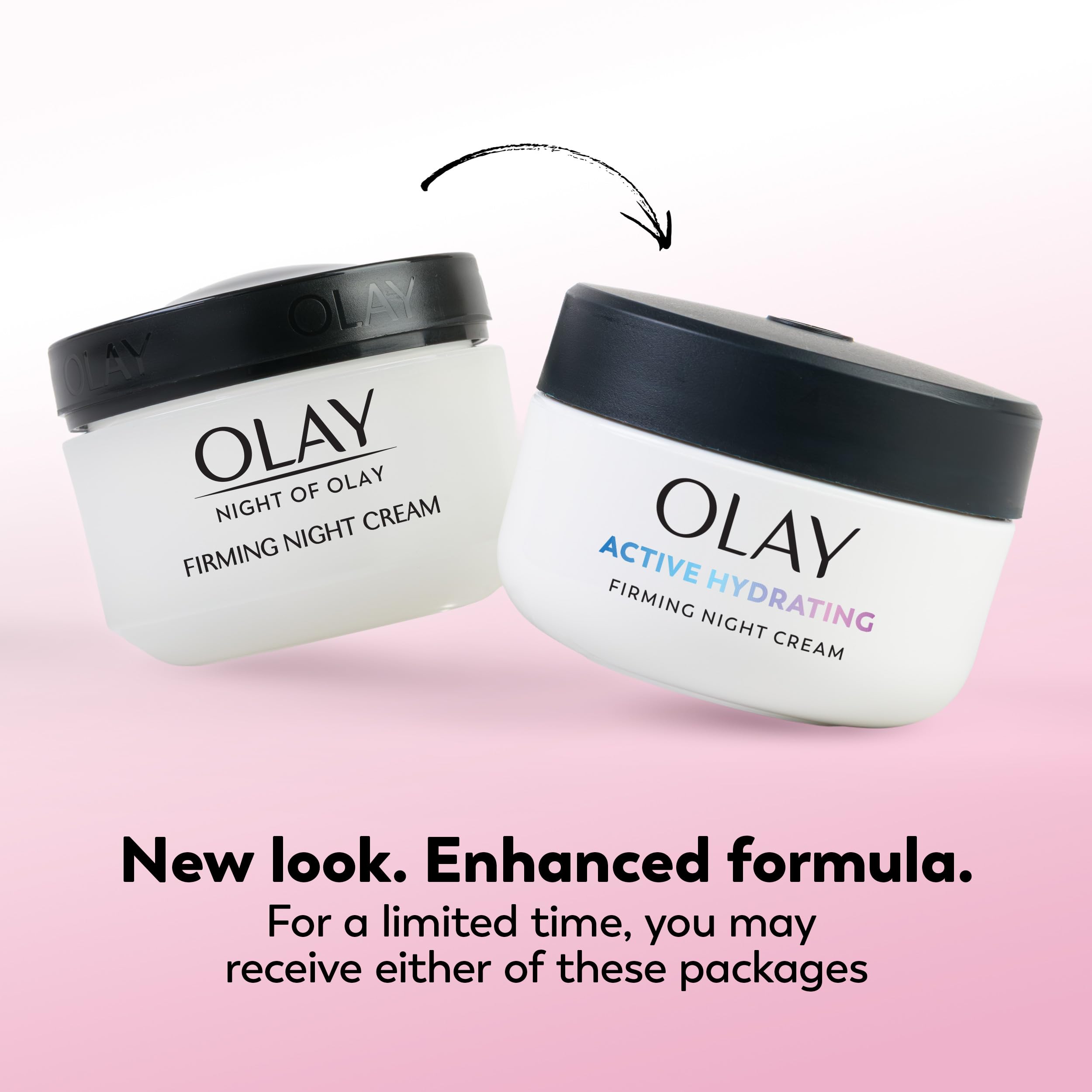 Paquete de 3 cremas nocturnas Olay para cuidado diario.