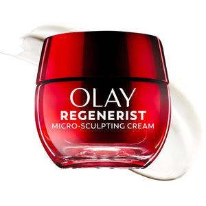 Olay Regenerist bote crema rostro, hidratación profunda para piel suave.