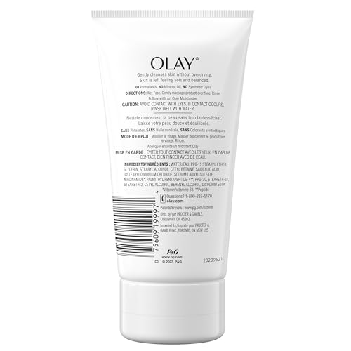 Olay Regenerist Collagen Peptide 24: contiene niacinamida y limpia con cuidado de la barrera.