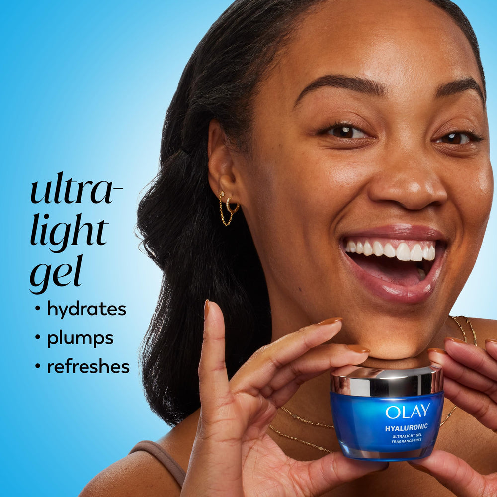 Aplicación suave de Olay Regenerist Gel Hidratante para piel fresca