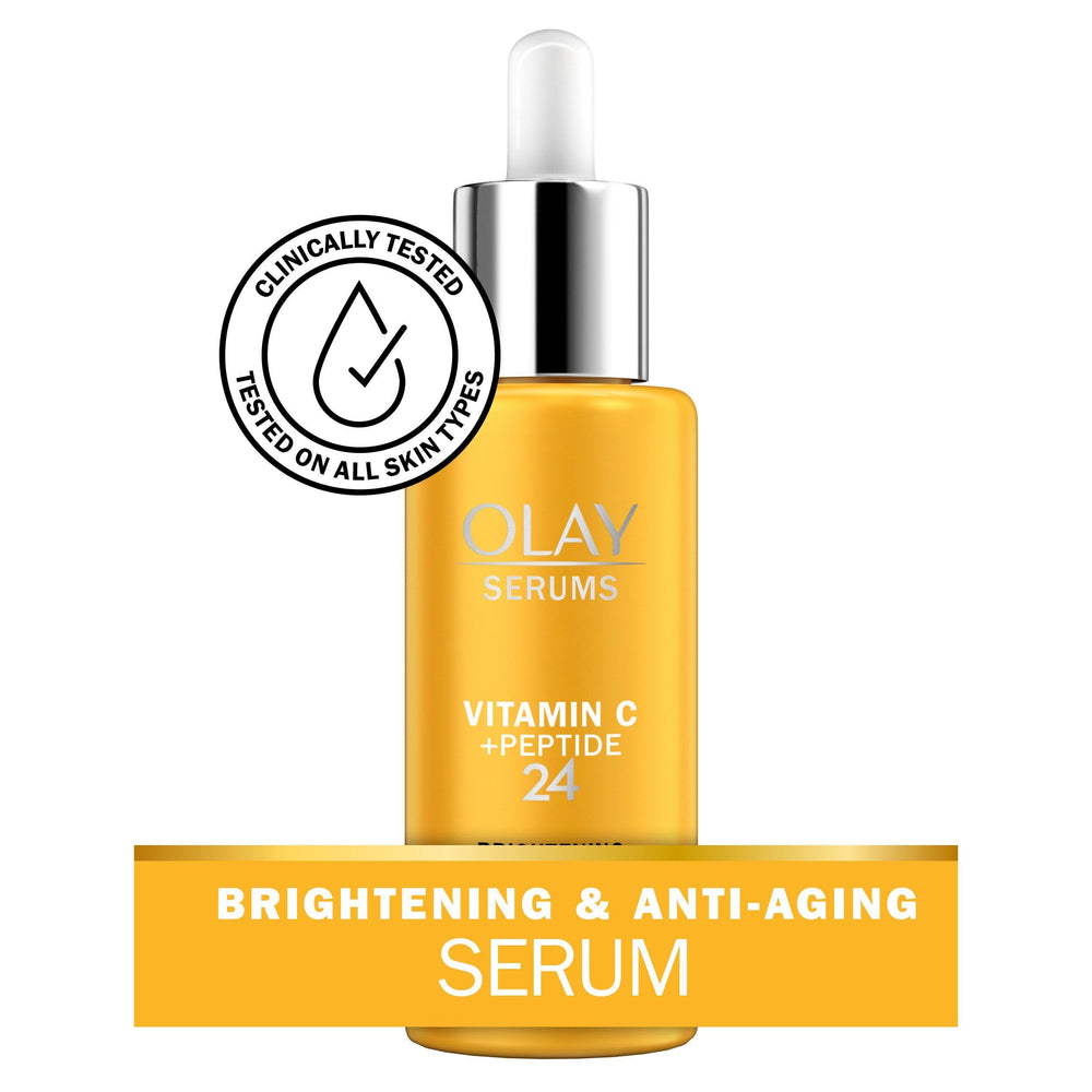 Olay Serum Vitamina C y Péptidos: textura ligera para uso diario sin grasa
