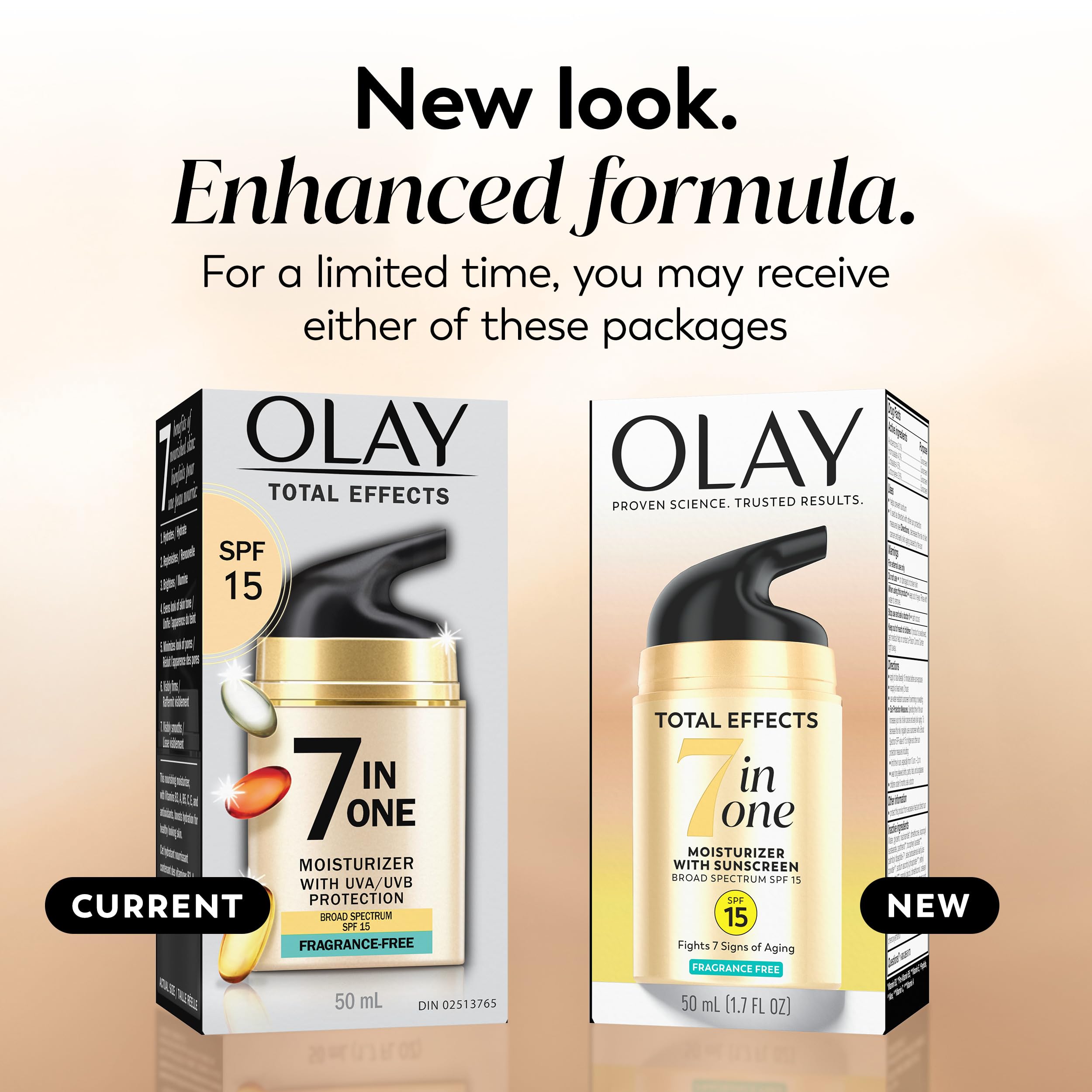 OLAY Total Effects 7-en-1 textura ligera y absorción rápida para piel suave