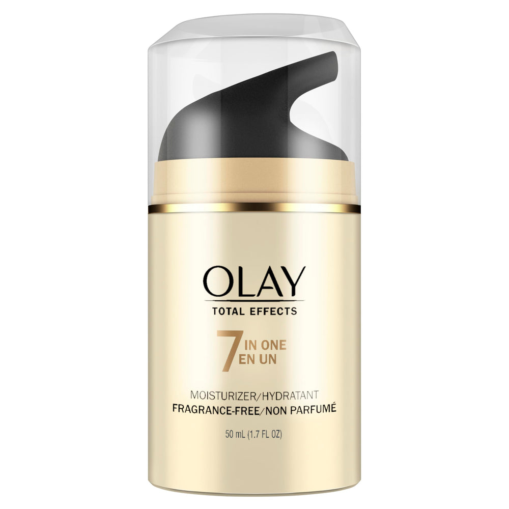 Rutina diaria con Olay Total Effects para día o noche.