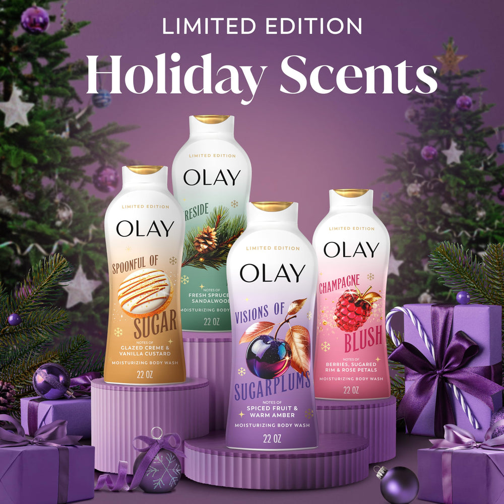 Olay Visiones de Azucarillos: textura rica para un ritual de ducha indulgente.