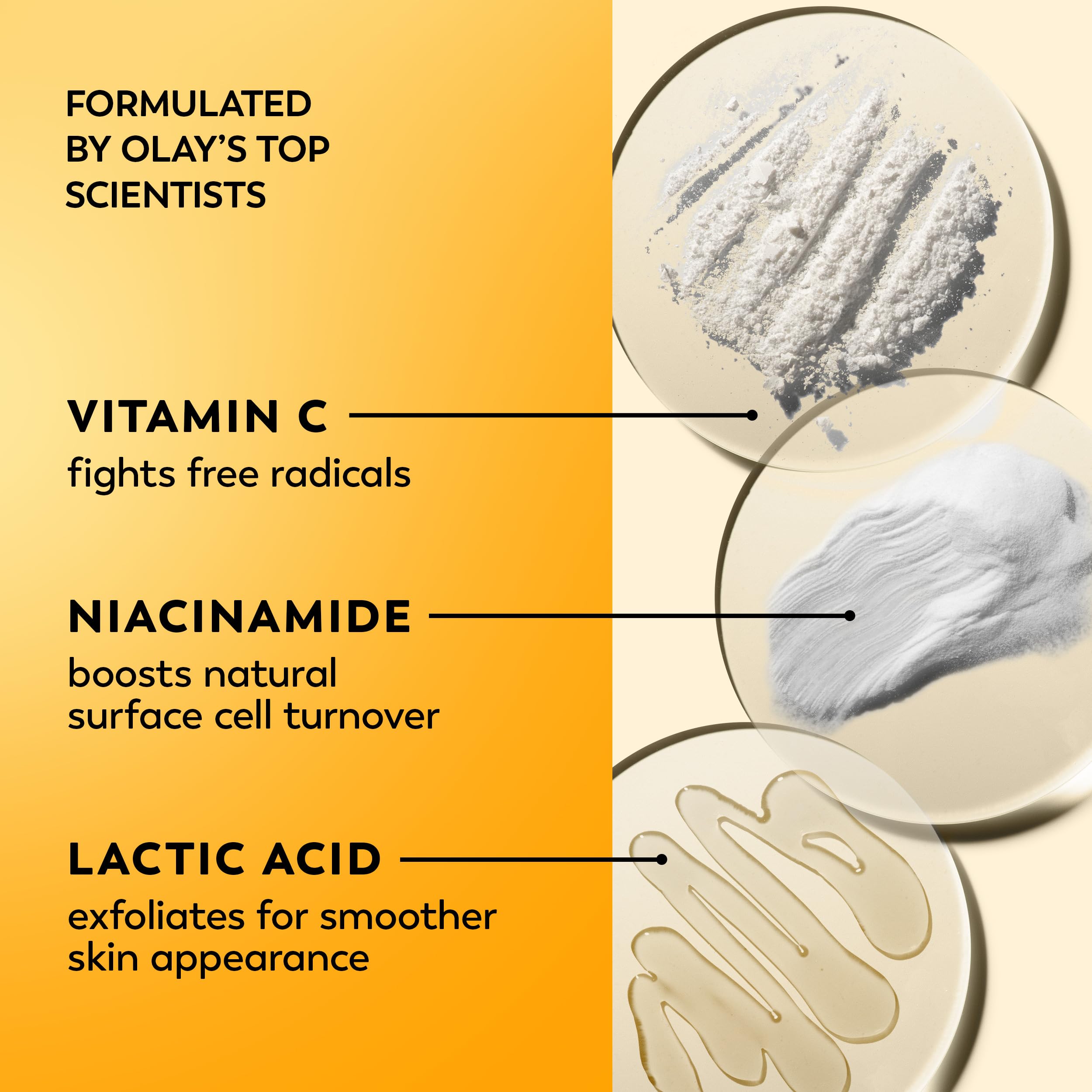 Aplicación suave de la crema facial Olay en rostro y cuello.