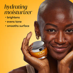 Textura ligera de Olay Vitamina C crema facial, se absorbe sin grasa.