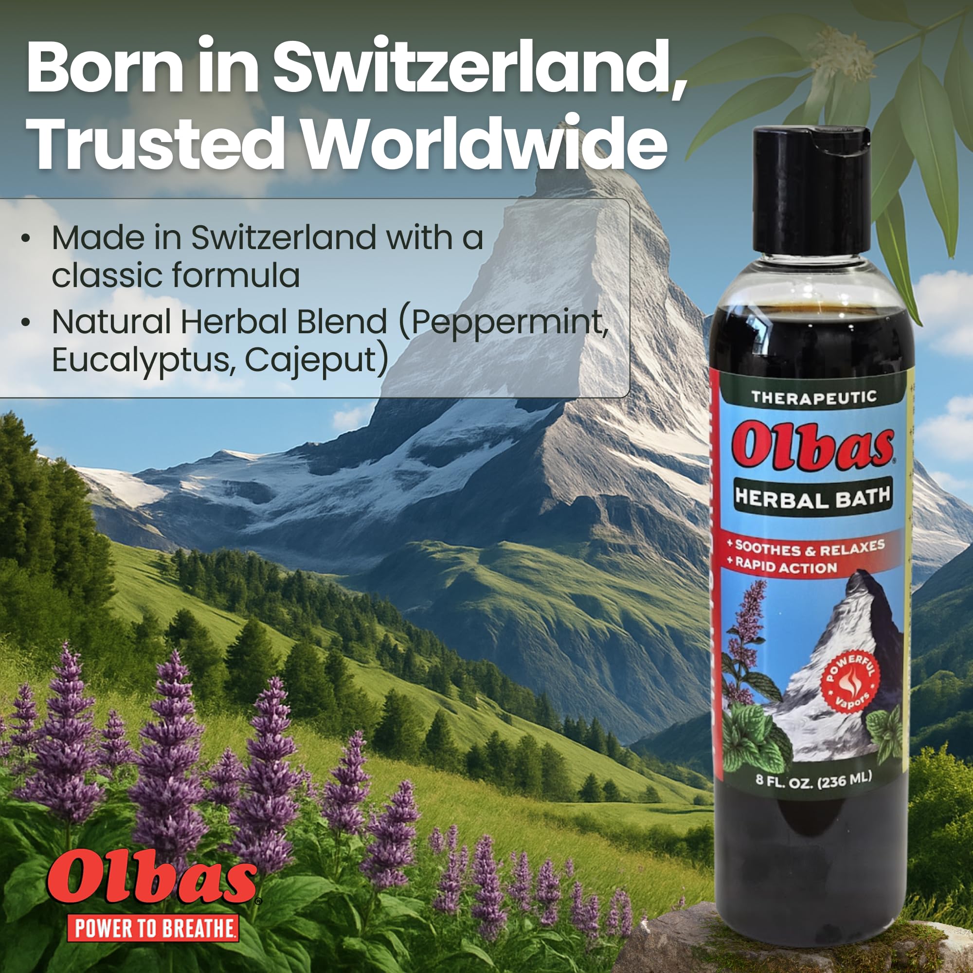 Olbas shower-bodywash: uso en la ducha como gel corporal revitalizante.