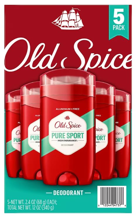 Old Spice Alta Resistencia Puro Deporte: barra en caja, aroma fresco