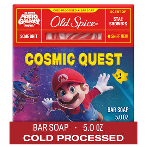 Jabón Old Spice Cosmic Quest con aroma fresco y aceites naturales para la piel.
