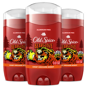 Old Spice Bearglove desodorante en botella de 3 oz con protección de olor diaria