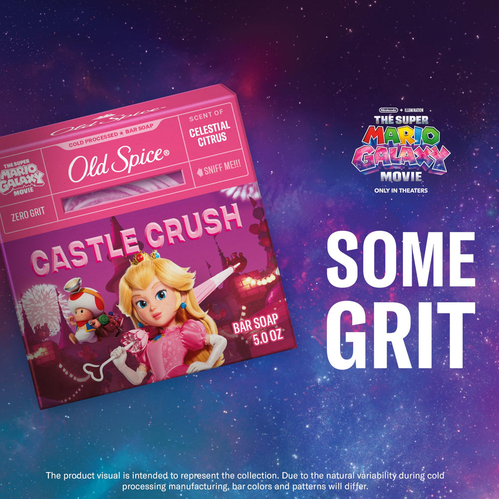Aroma cítricos celestiales en Old Spice Castle Crush, notas refrescantes.