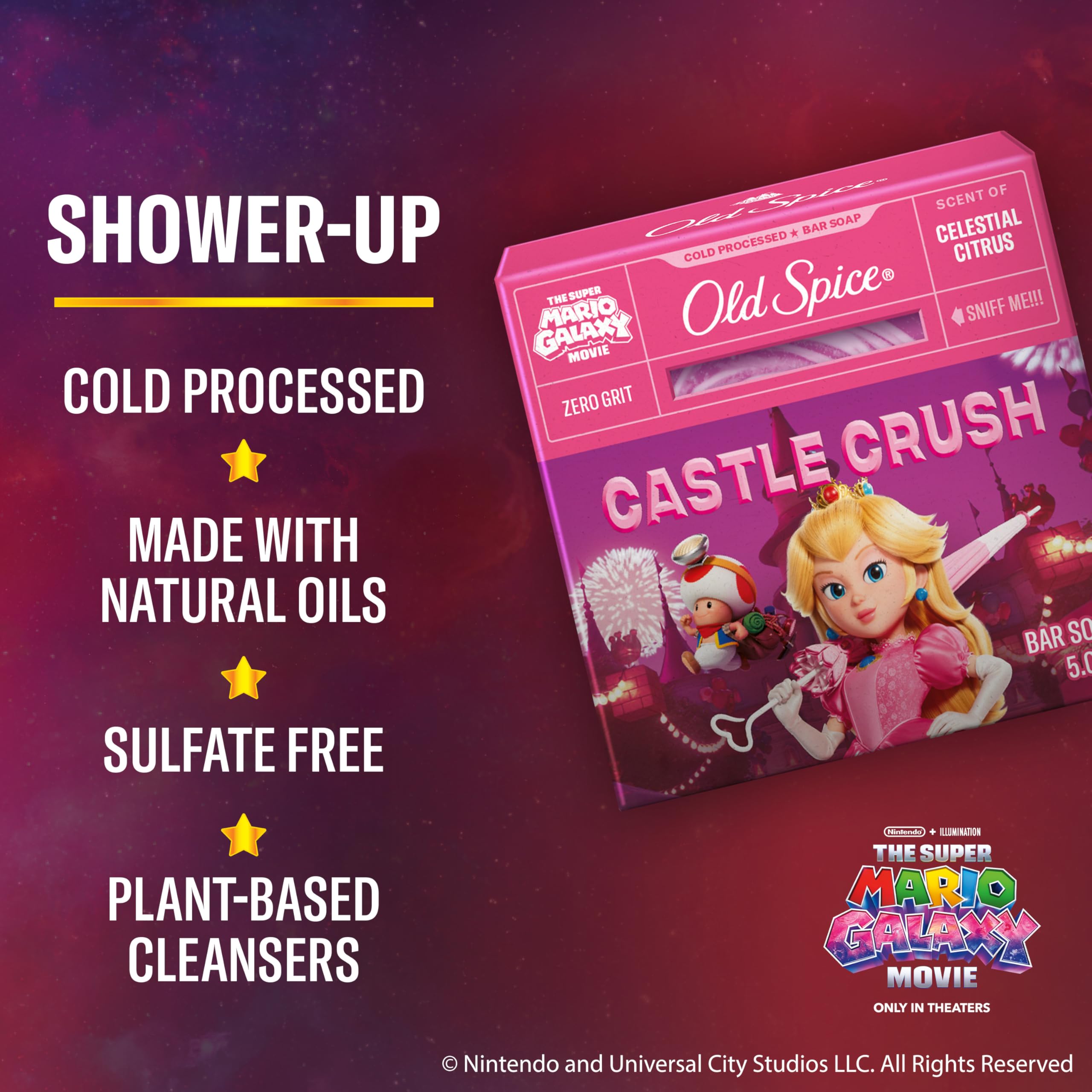 Textura suave de Old Spice Castle Crush, lista para espuma cremosa.