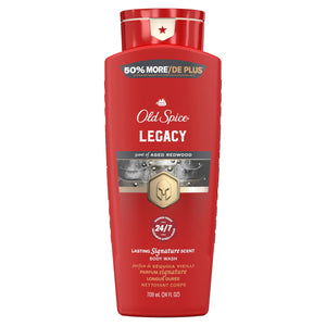 Old Spice Colección Roja: botella de ducha para uso diario y aroma duradero.