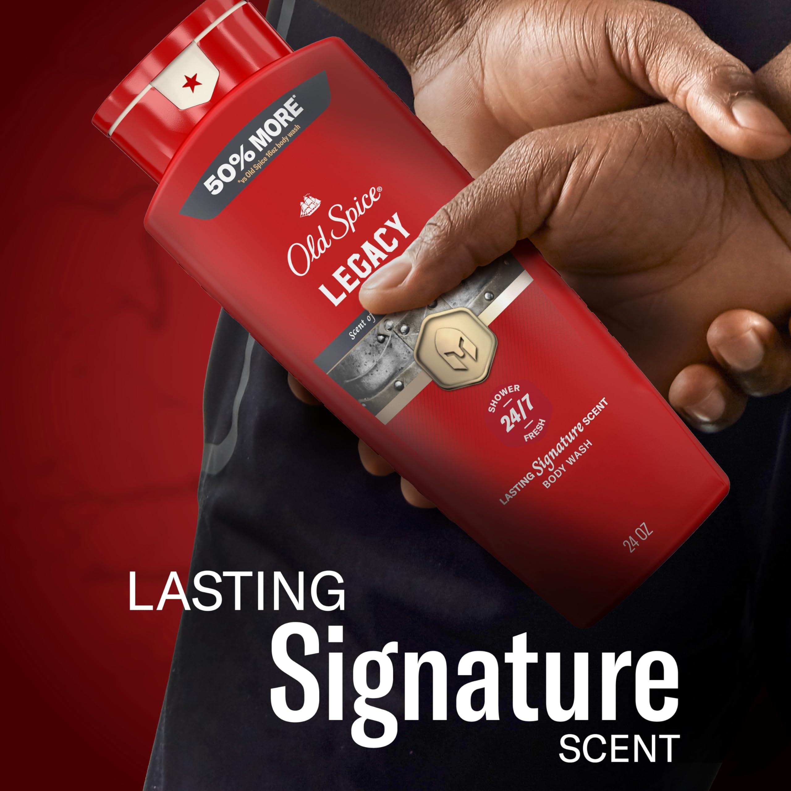 Old Spice Colección Roja: diseño vistoso y presencia masculina en la ducha.