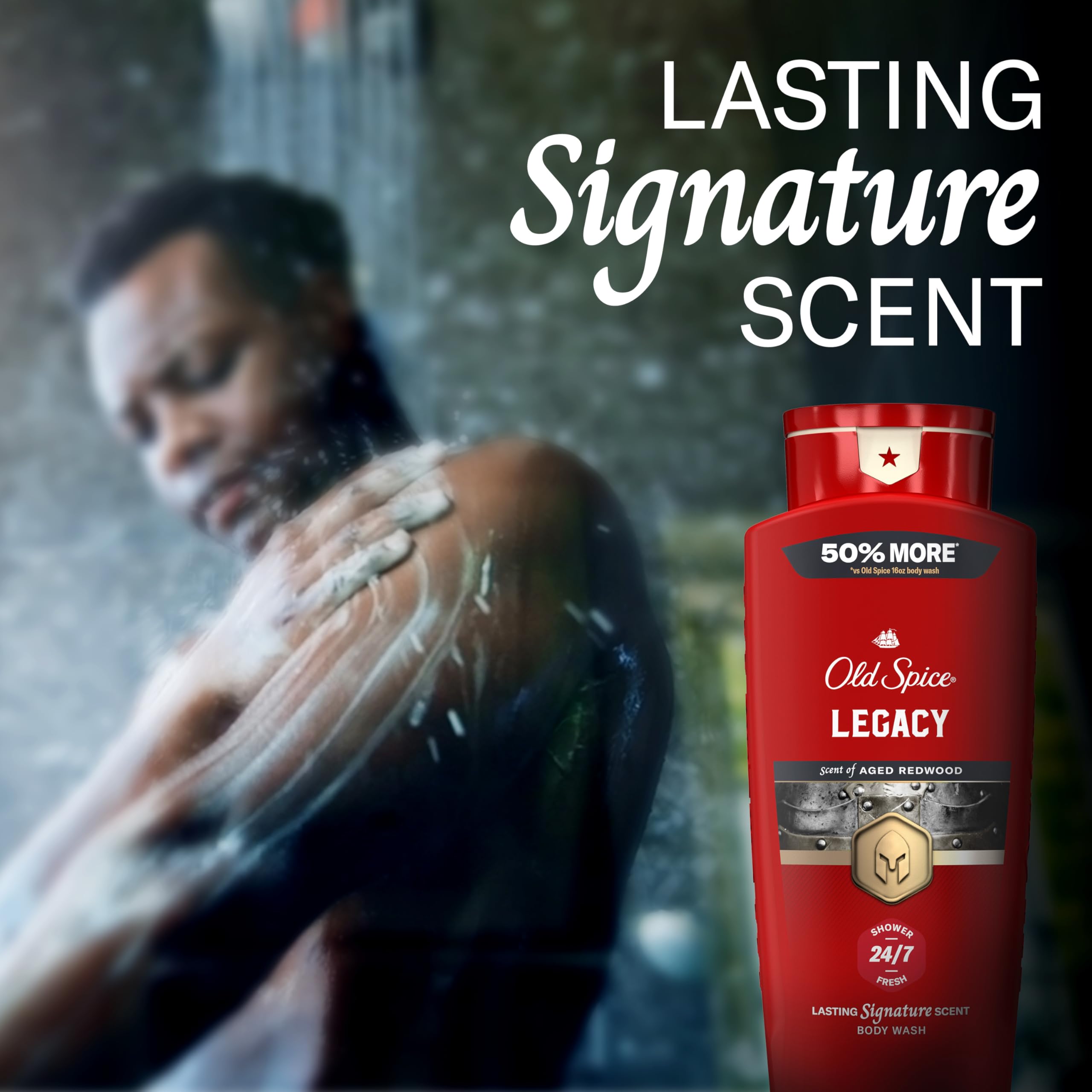 Old Spice Colección Roja: fragancia de larga duración para confianza diaria.