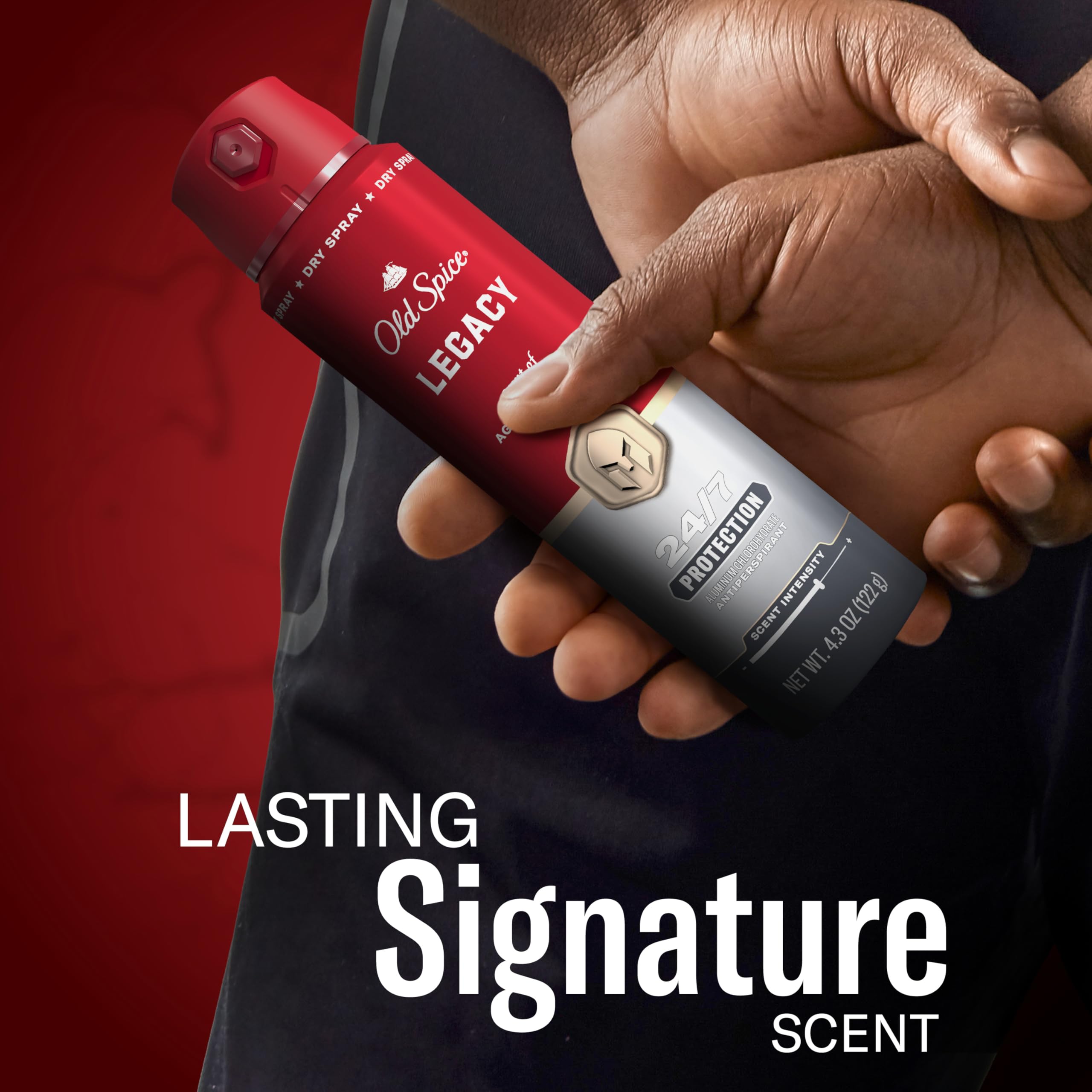 Protección de olor 24/7 con Old Spice Red Collection.