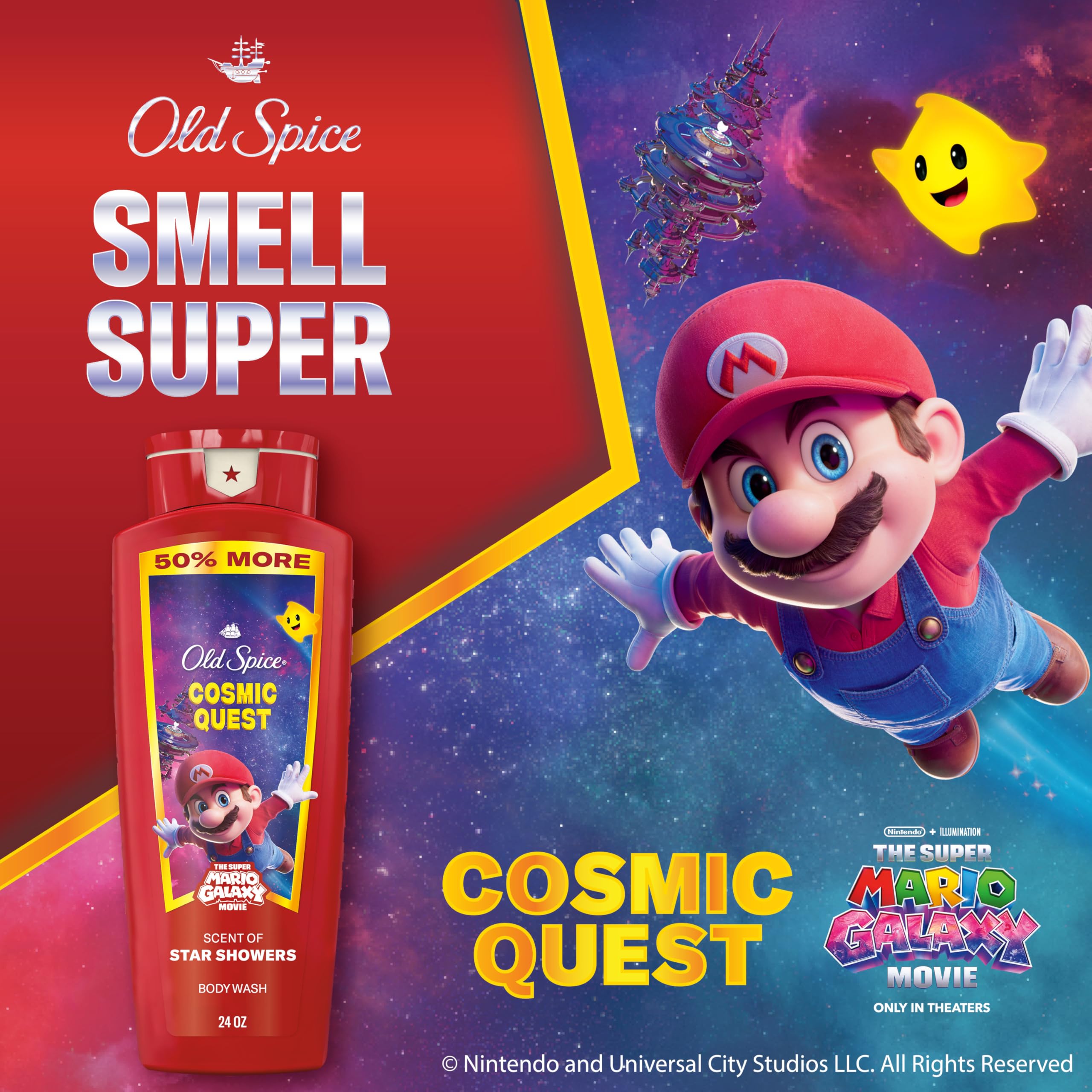 Etiqueta edición especial muestra la colaboración con Super Mario Galaxia.